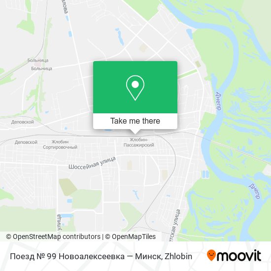 Поезд № 99 Новоалексеевка — Минск map