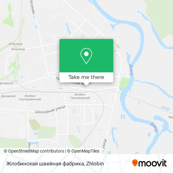 Жлобинская швейная фабрика map