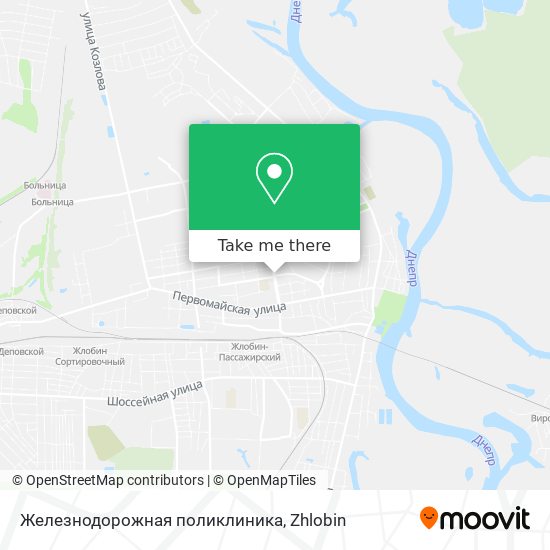 Железнодорожная поликлиника map