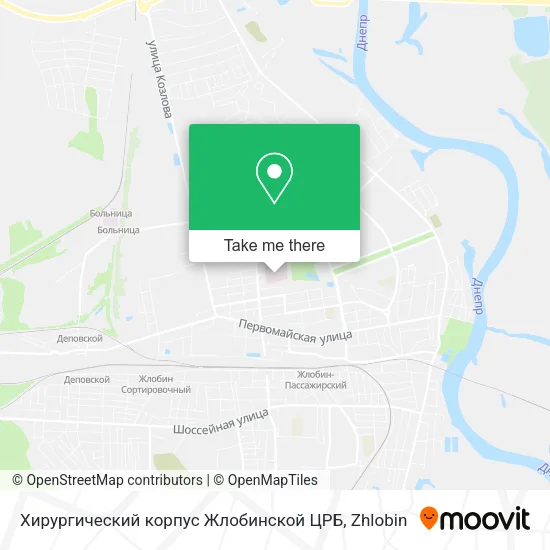Хирургический корпус Жлобинской ЦРБ map