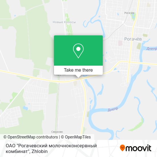 ОАО "Рогачевский молочноконсервный комбинат" map