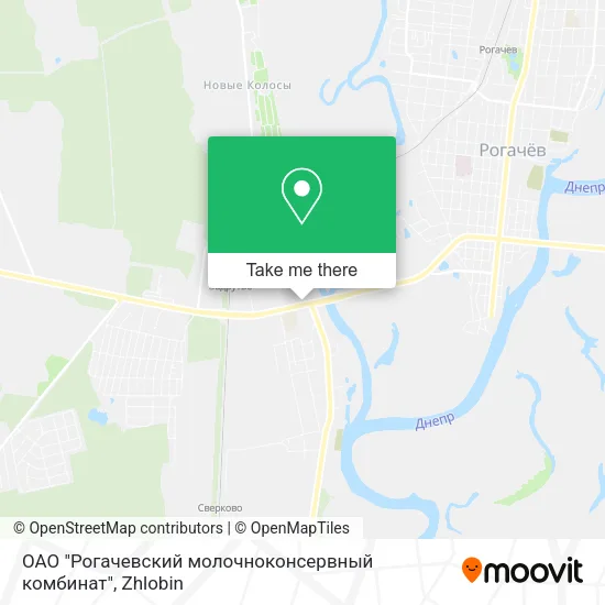 ОАО "Рогачевский молочноконсервный комбинат" map