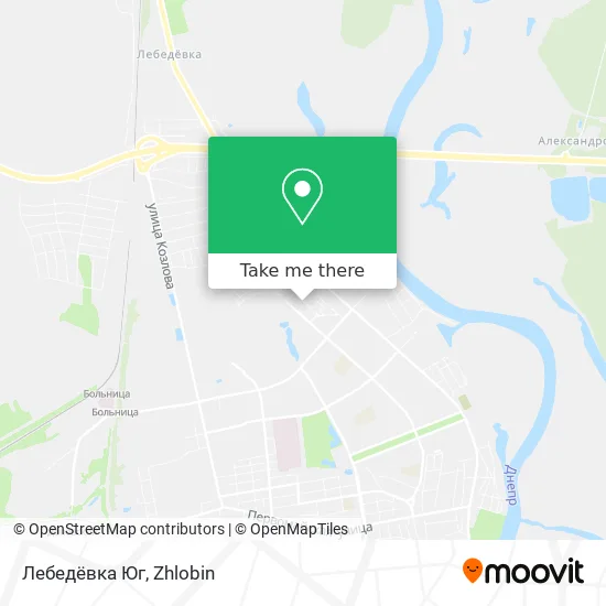 Лебедёвка Юг map