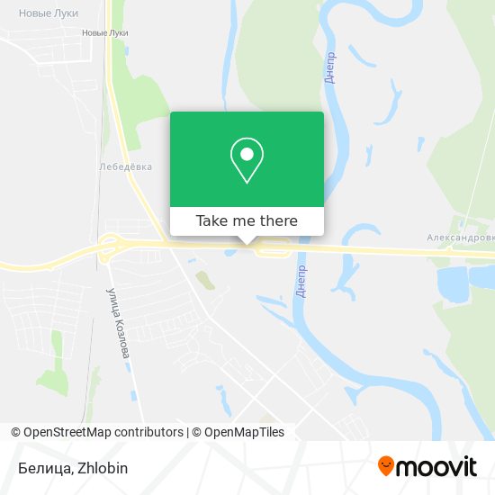 Белица map