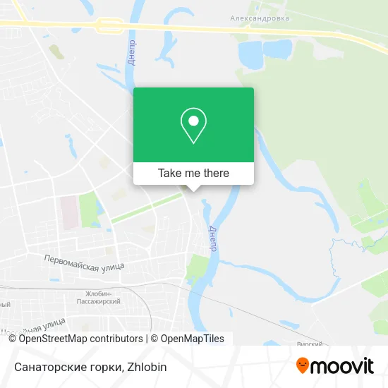 Санаторские горки map