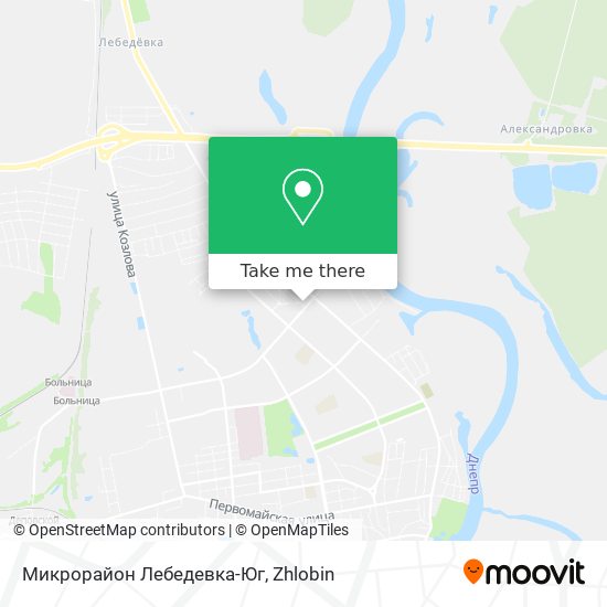 Микрорайон Лебедевка-Юг map
