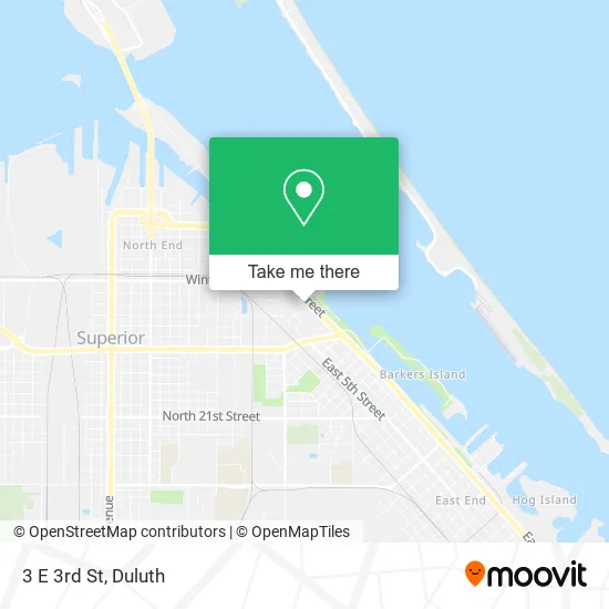 3 E 3rd St map