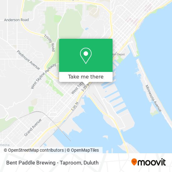 Bent Paddle Brewing - Taproom map