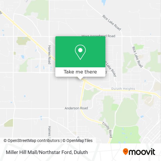 Mapa de Miller Hill Mall / Northstar Ford