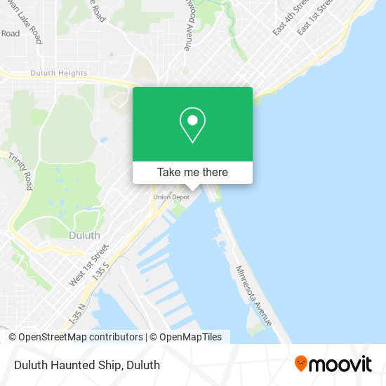 Duluth Haunted Ship map