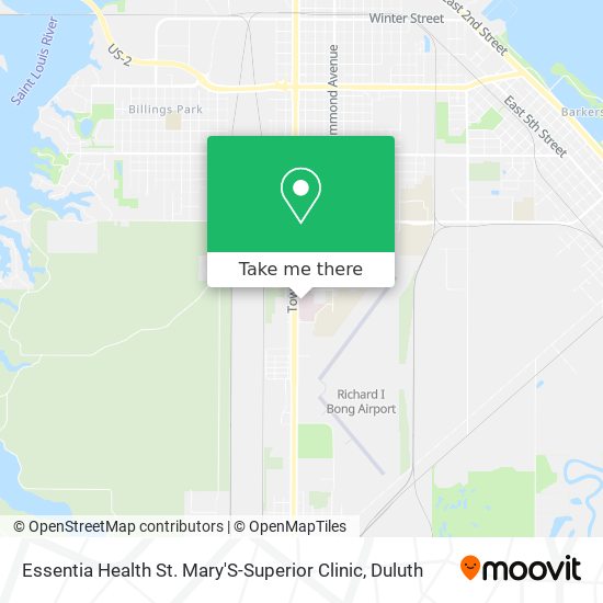 Mapa de Essentia Health St. Mary'S-Superior Clinic