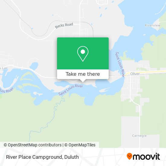 River Place Campground map