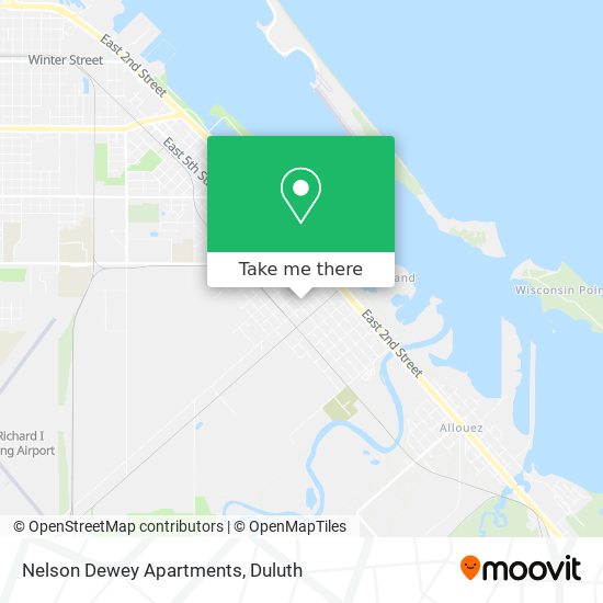 Mapa de Nelson Dewey Apartments