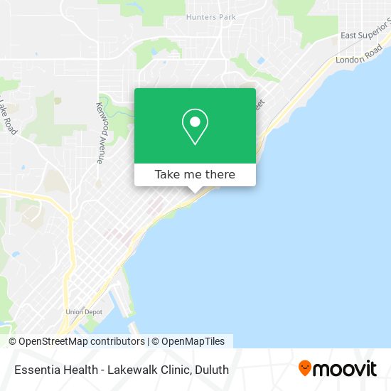 Essentia Health - Lakewalk Clinic map