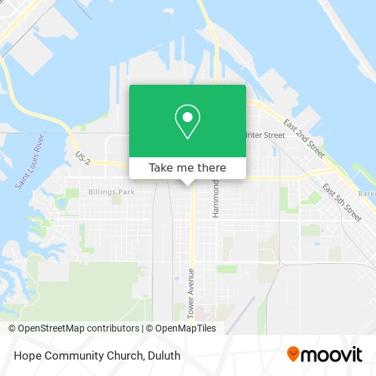 Hope Community Church map