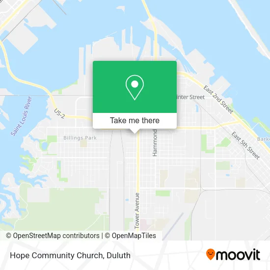 Hope Community Church map