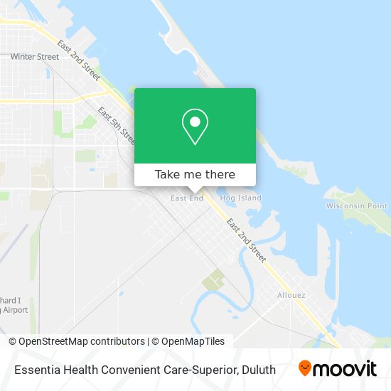 Mapa de Essentia Health Convenient Care-Superior