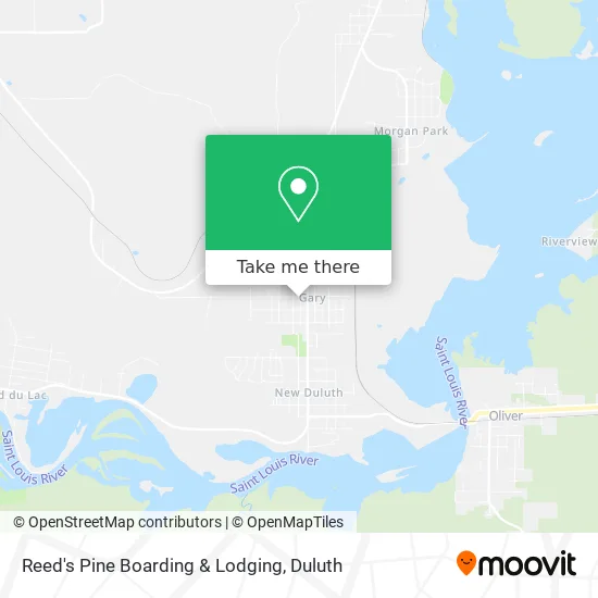 Reed's Pine Boarding & Lodging map