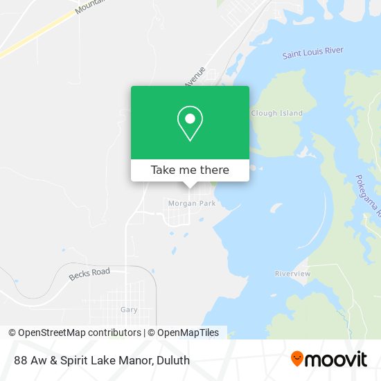 88 Aw & Spirit Lake Manor map