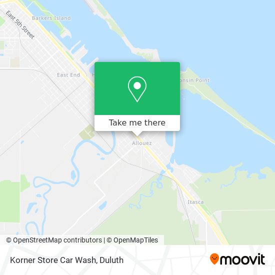 Korner Store Car Wash map