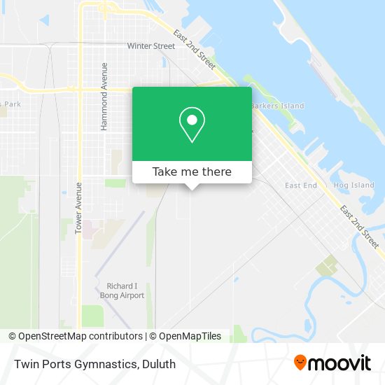 Twin Ports Gymnastics map
