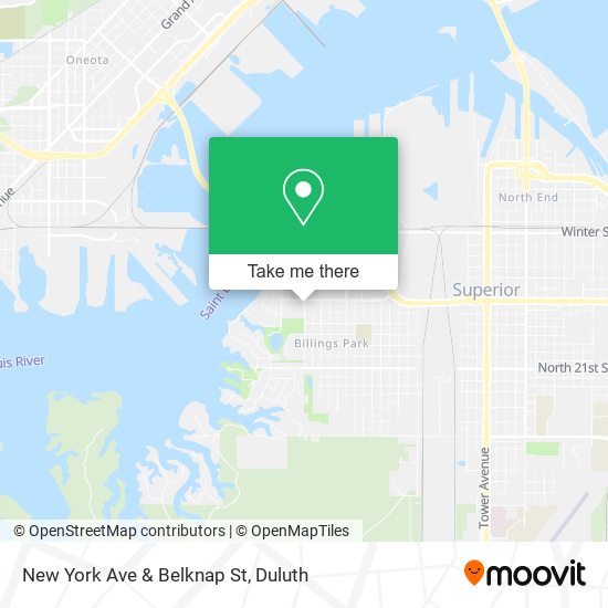 New York Ave & Belknap St map