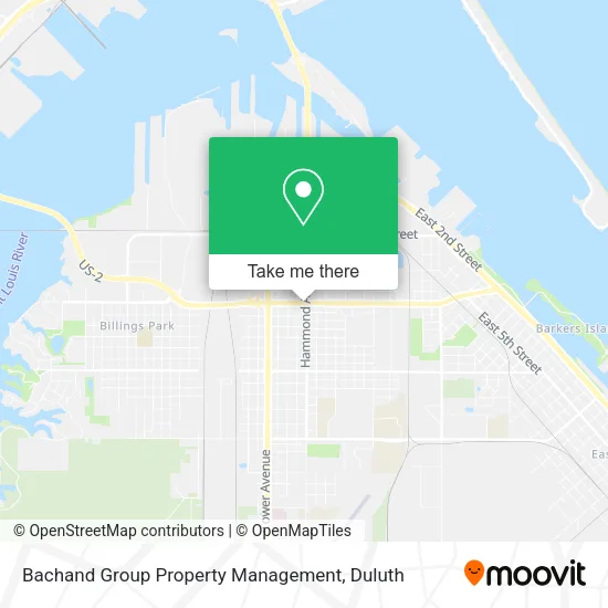 Bachand Group Property Management map
