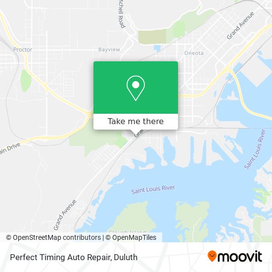 Perfect Timing Auto Repair map