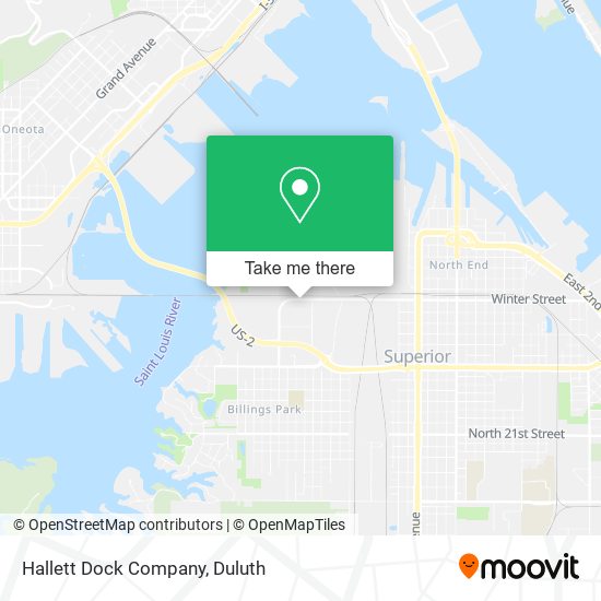 Hallett Dock Company map
