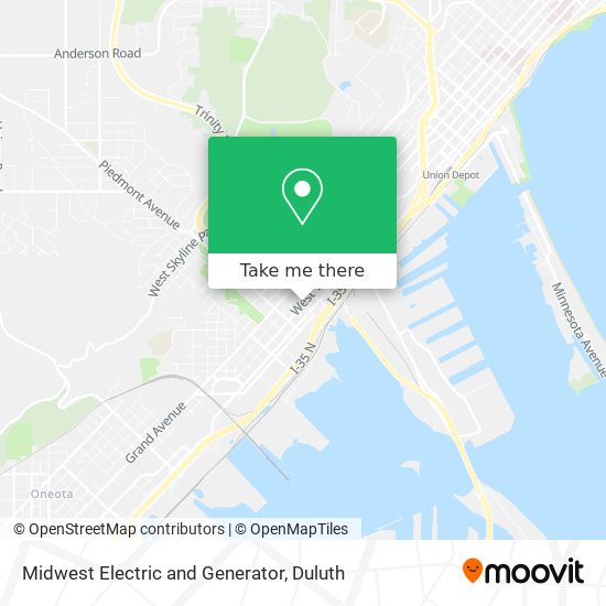 Midwest Electric and Generator map