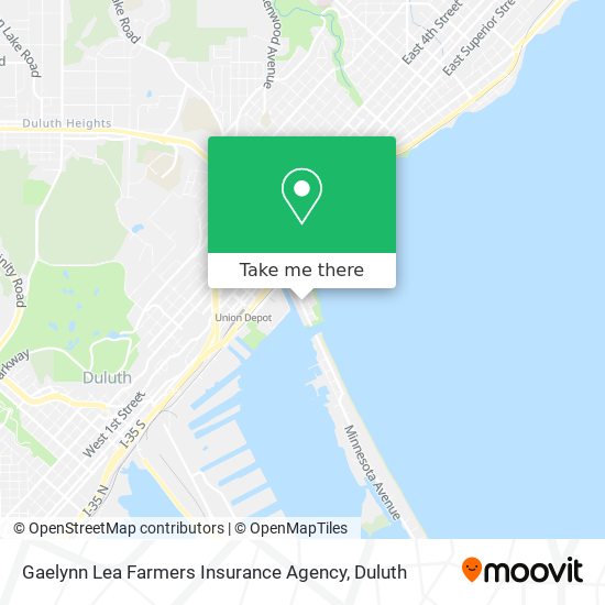 Mapa de Gaelynn Lea Farmers Insurance Agency