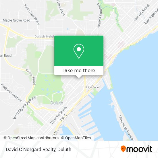 David C Norgard Realty map