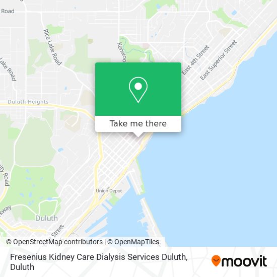 Mapa de Fresenius Kidney Care Dialysis Services Duluth