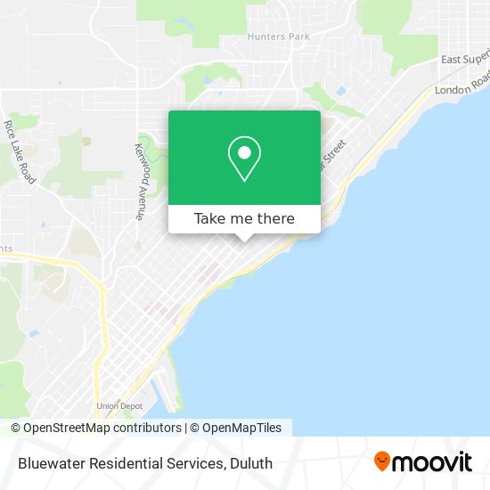 Bluewater Residential Services map