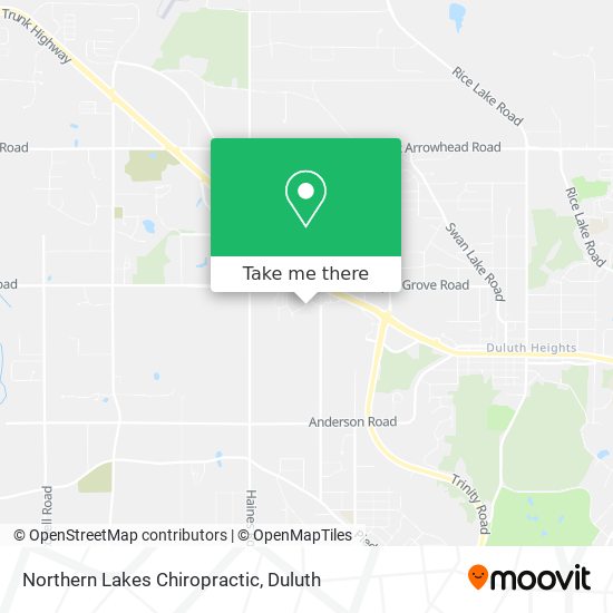 Northern Lakes Chiropractic map