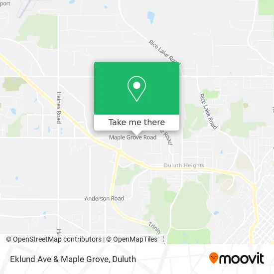 Eklund Ave & Maple Grove map