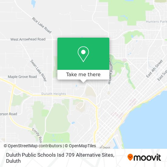 Mapa de Duluth Public Schools Isd 709 Alternative Sites