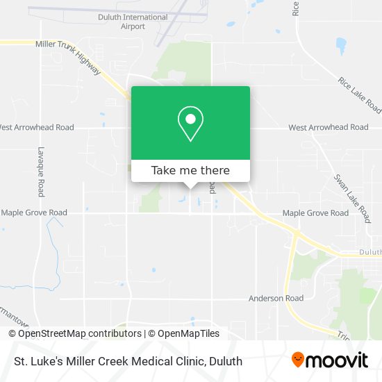 Mapa de St. Luke's Miller Creek Medical Clinic