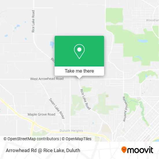 Arrowhead Rd @ Rice Lake map