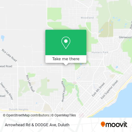 Mapa de Arrowhead Rd & DODGE Ave