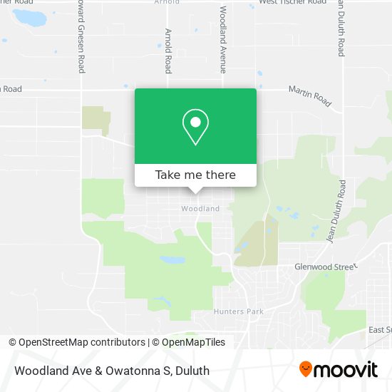 Mapa de Woodland Ave & Owatonna S
