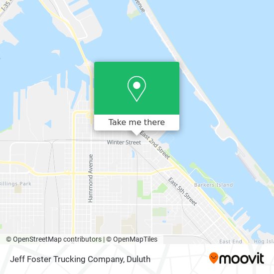 Jeff Foster Trucking Company map