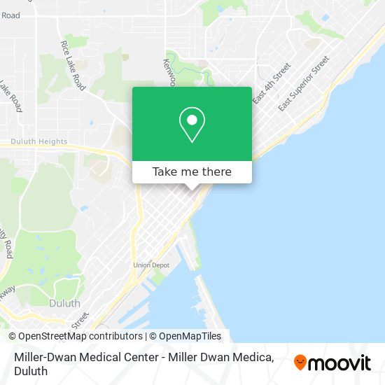 Mapa de Miller-Dwan Medical Center - Miller Dwan Medica