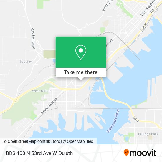 BDS 400 N 53rd Ave W map