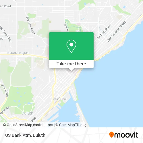 Mapa de US Bank Atm
