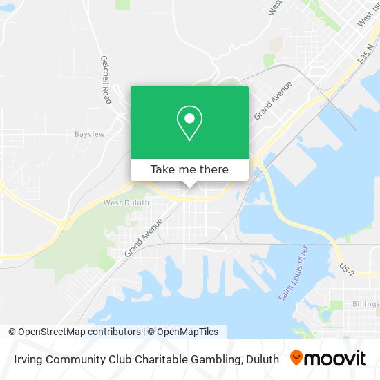 Irving Community Club Charitable Gambling map