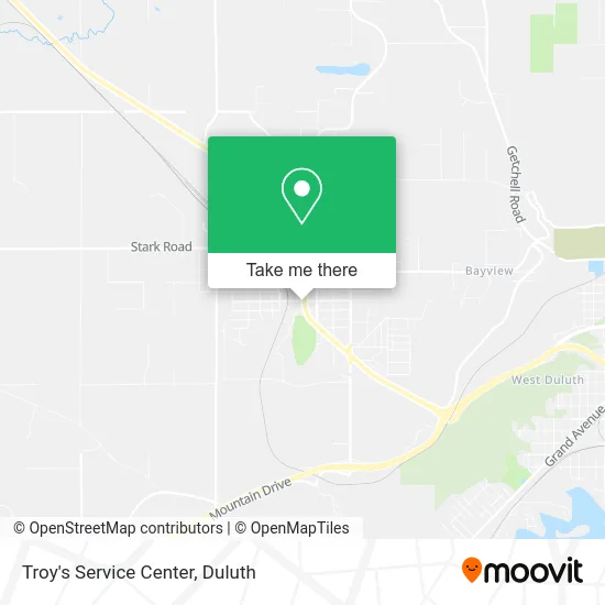 Troy's Service Center map
