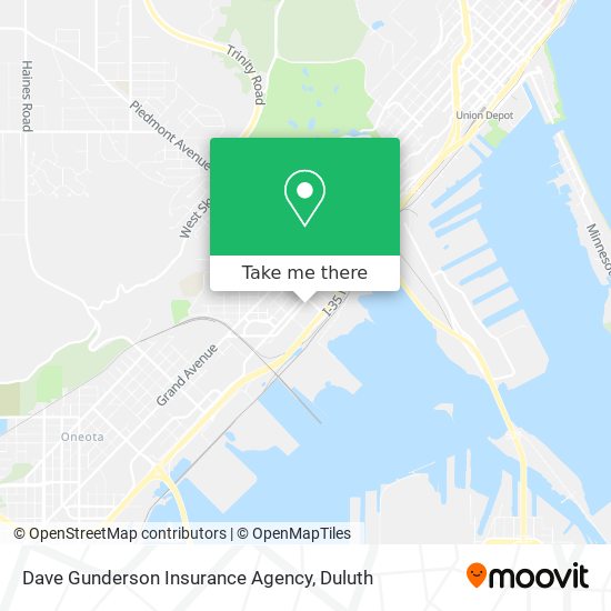 Mapa de Dave Gunderson Insurance Agency