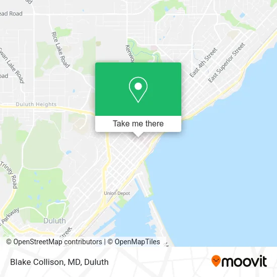 Blake Collison, MD map