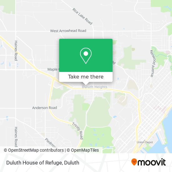 Duluth House of Refuge map